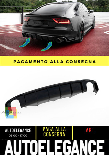 Diffusore posteriore nero luci
